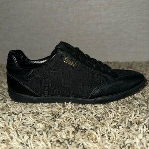 GUCCI 317045 Women's Horsebit Jacquard Canvas Sneaker 34.5 US4.5